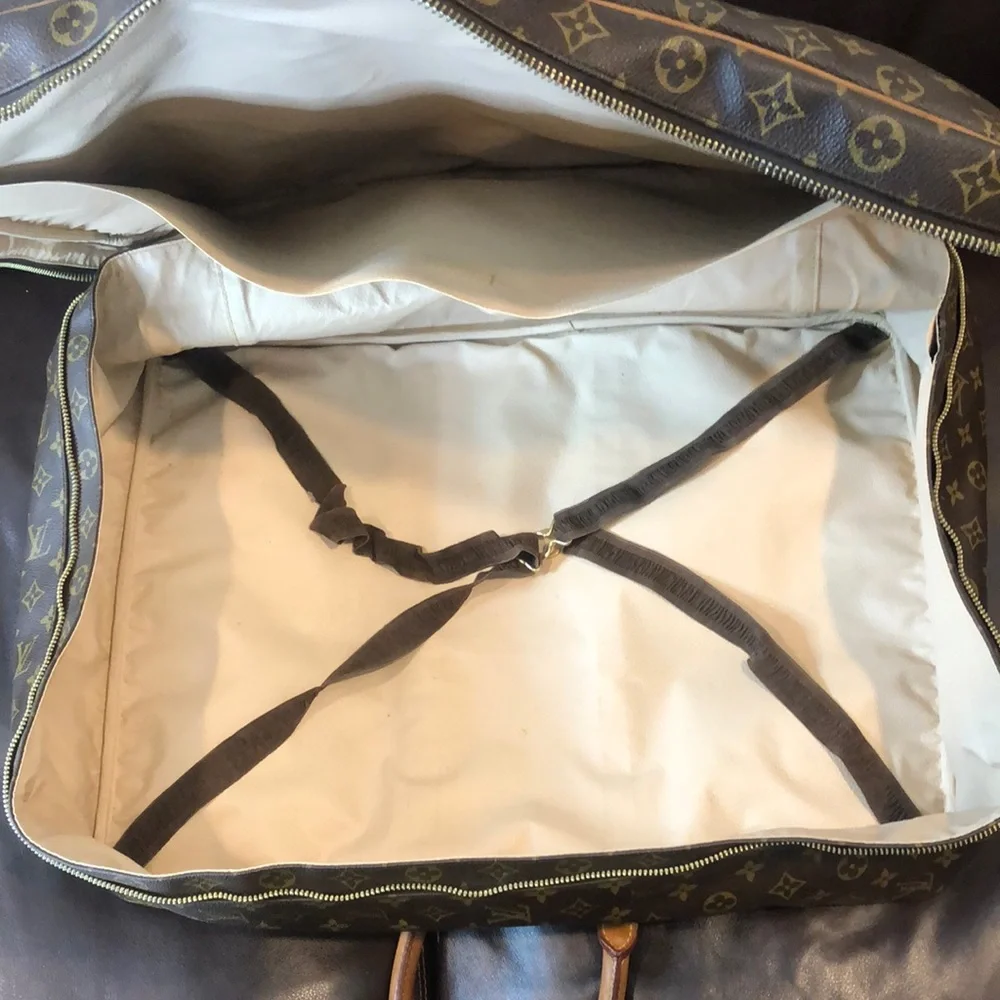 LOUIS VUITTON Monogram Sirius 55 Suitcase Lock/Key Tag/Poignet AUTHENTIC